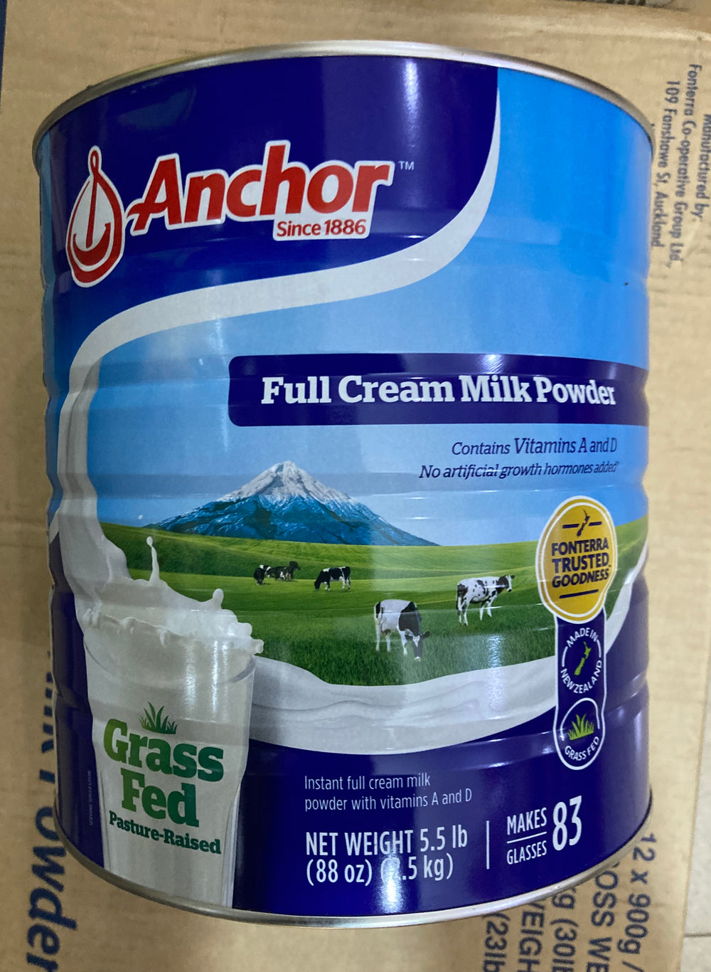 Anchor Instant Full Cream Milk Power  (2.5kg ) DLC: Juillet26
