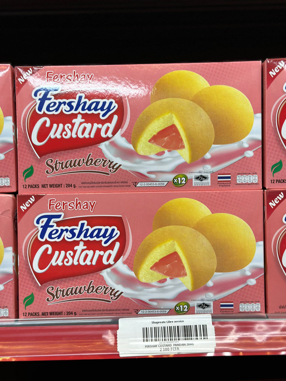 FERSHAY CUSTARD STRAWBERRY 204G