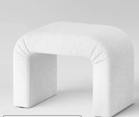 
              Cicely Waterfall Ottoman Cream Boucle - Threshold
            