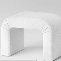 Cicely Waterfall Ottoman Cream Boucle - Threshold