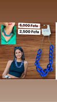 
              chunky blue plastic chain necklace
            