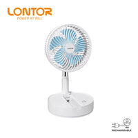 Lontor 7" Rechargeable Portable Electric Standing Fan Mf028-7 - 3600mAh