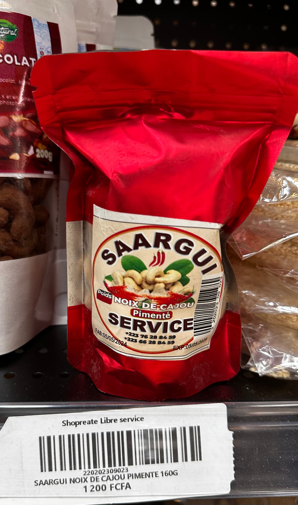 SAARGUI NOIX DE CAJOU PIMENTÉ 160G