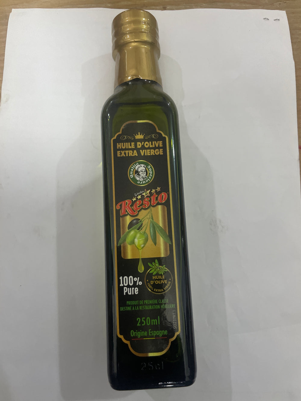 Resto huile d’olive Extra Vierge 100% Pure 250ml DLC: Nov25