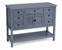 
              Console Table, Entryway Table With 7 Drawers, 1 Doors And 1 Shelf, blue
            