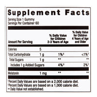 Spring Valley Kids Melatonin Dietary Supplement Gummies, Raspberry, 1 mg, 60 Count-DLC:09/26