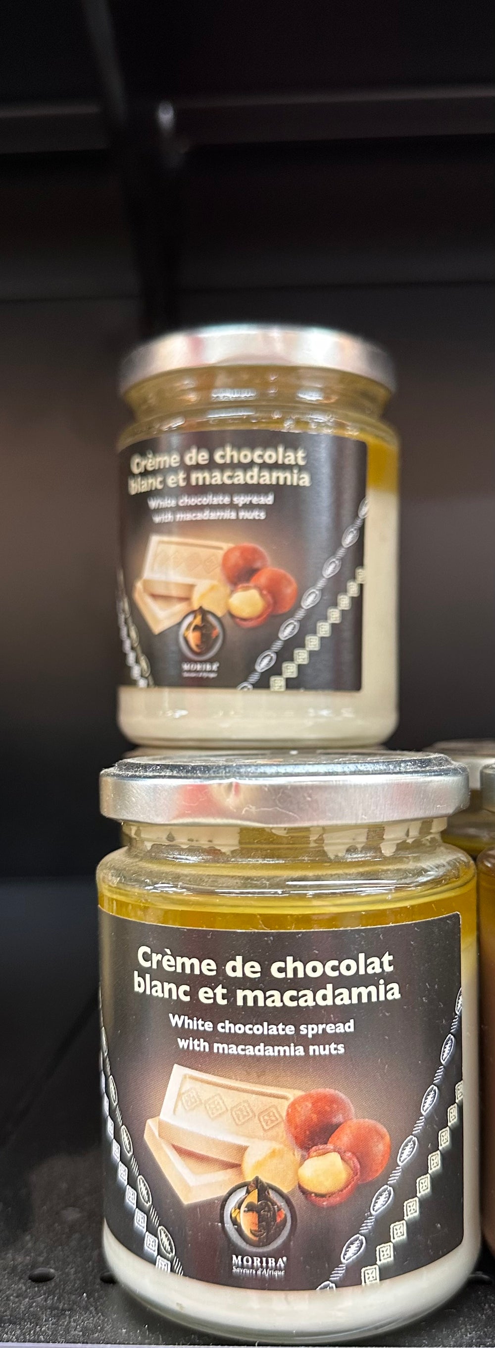 Crème de chocolat blanc et macadamia