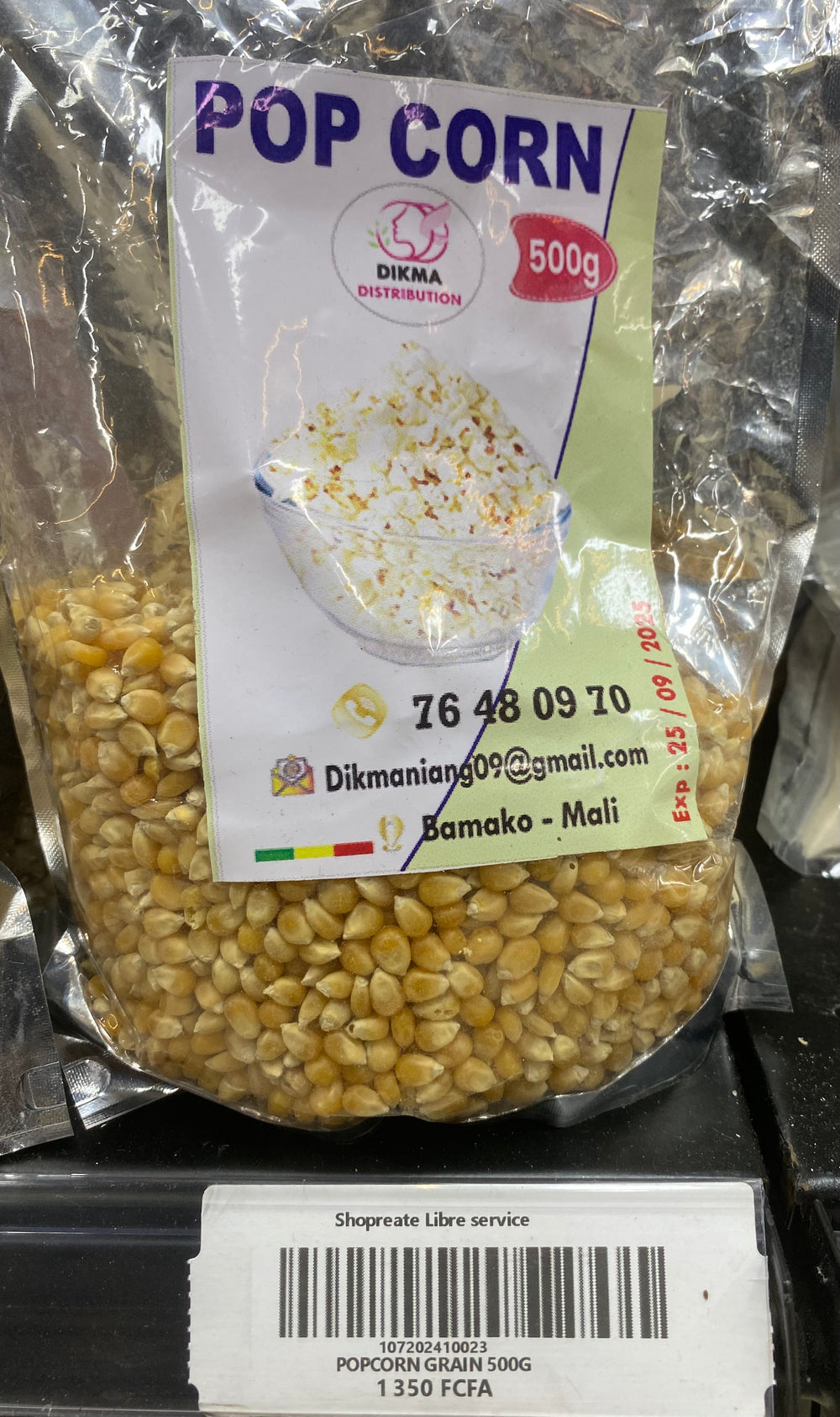 POPCORN GRAIN 500G