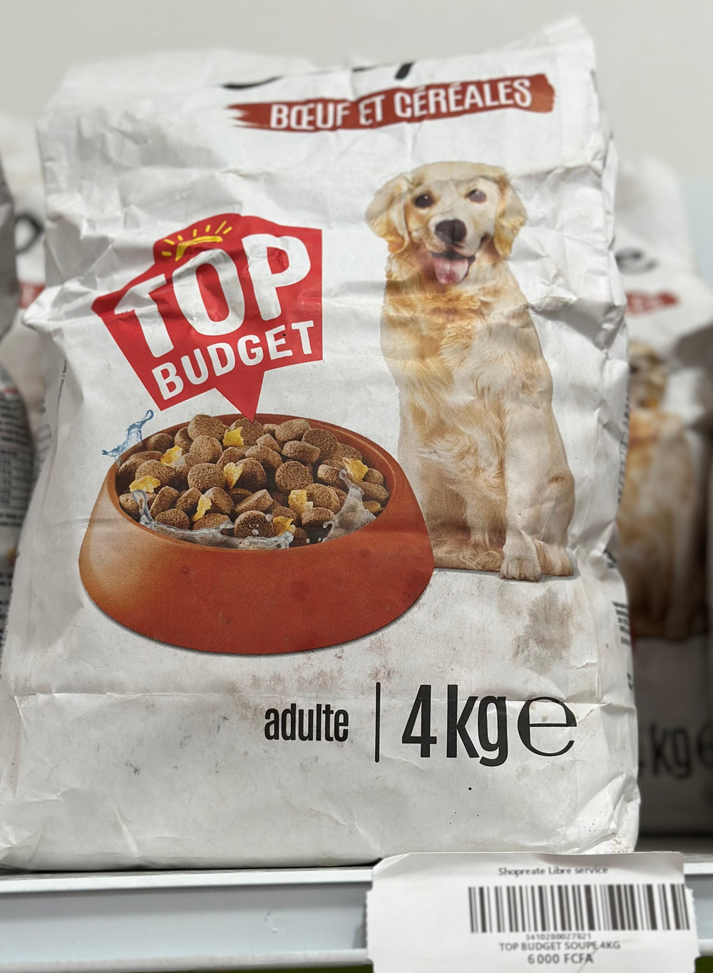 TOP BUDGET BOEUF ET CÉRÉALES ADULTE 4KG