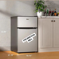 Whirlpool 3.1 cu ft Mini Refrigerator Stainless Steel WH31S1E