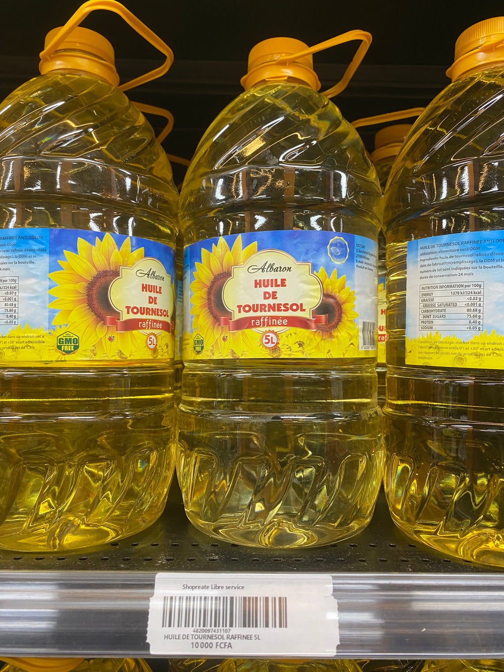 Huile de Tournesol Raffinee 5L