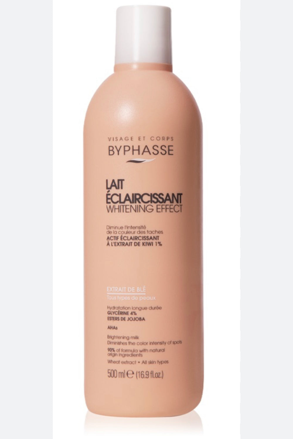 Lait Éclaircissant Whitening Effect Extrait de Blé 500ml