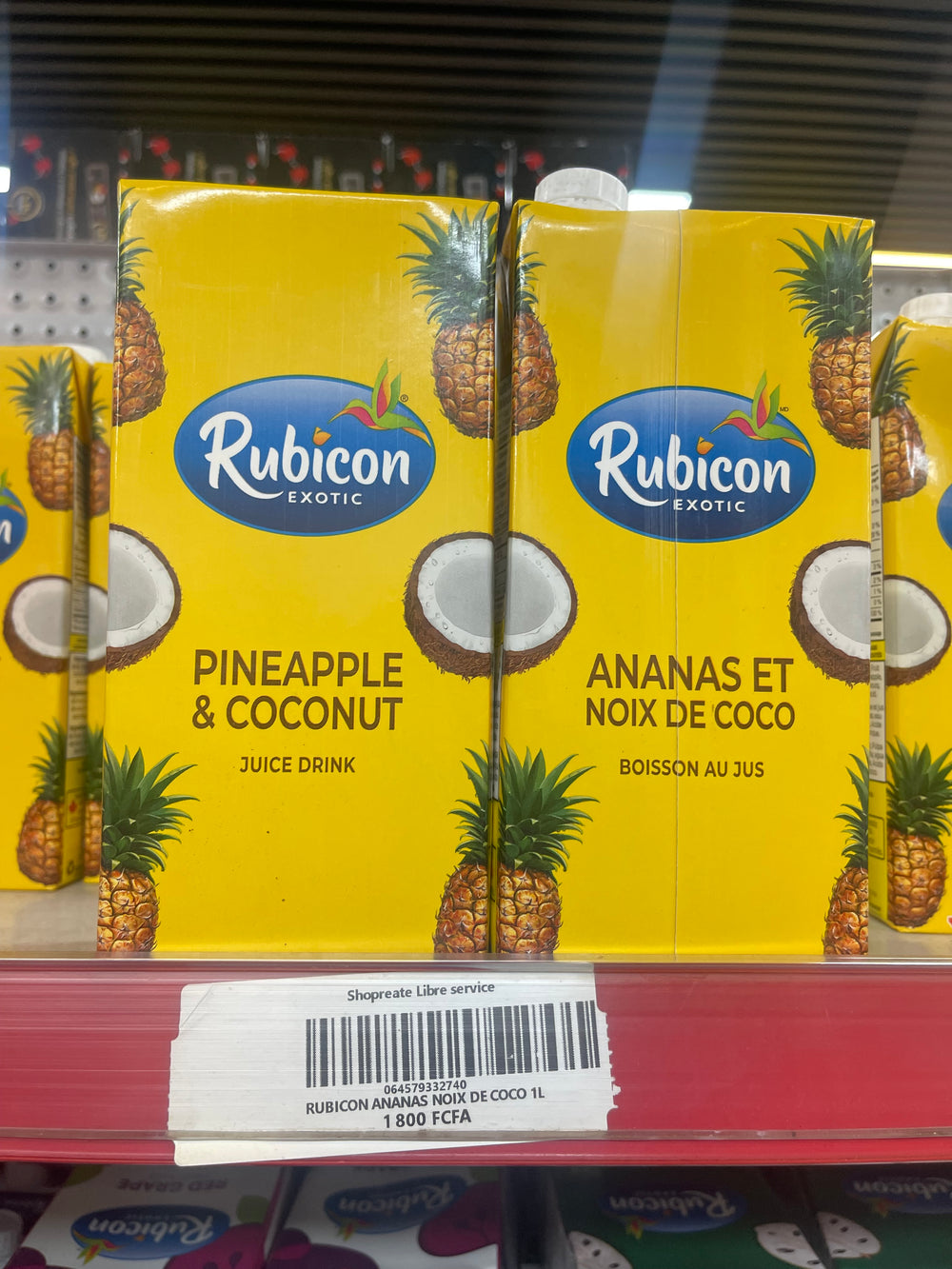 Rubicon EXOTIC PINEAPPLE & COCONUT JUICE DRINK ANANAS ET NOIX DE COCO BOISSON AU JUS 1L
