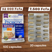 
              TruNature Advanced Digestive Probiotic 20 Counts plaquette
            