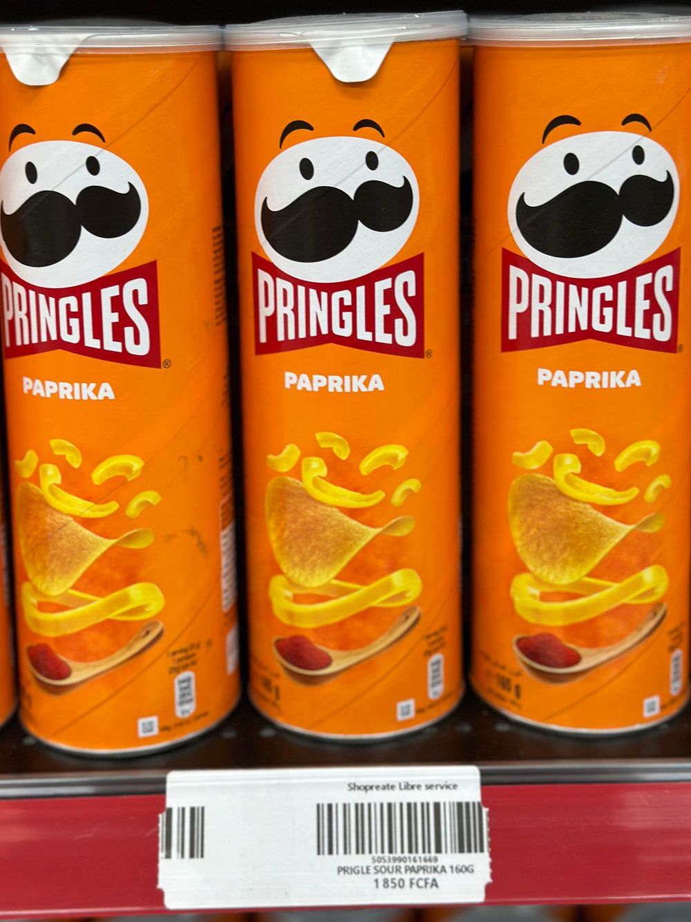 PRINGLES PAPRIKA 160G