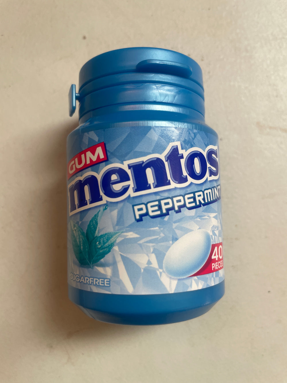 Mentos Gum Peppermint 40 Pieces 56g