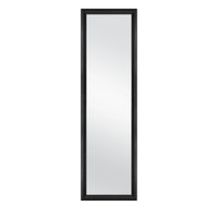 Mainstays Over-The-Door Mirror with hardware, 34 x 125 cm Black/Gold/White