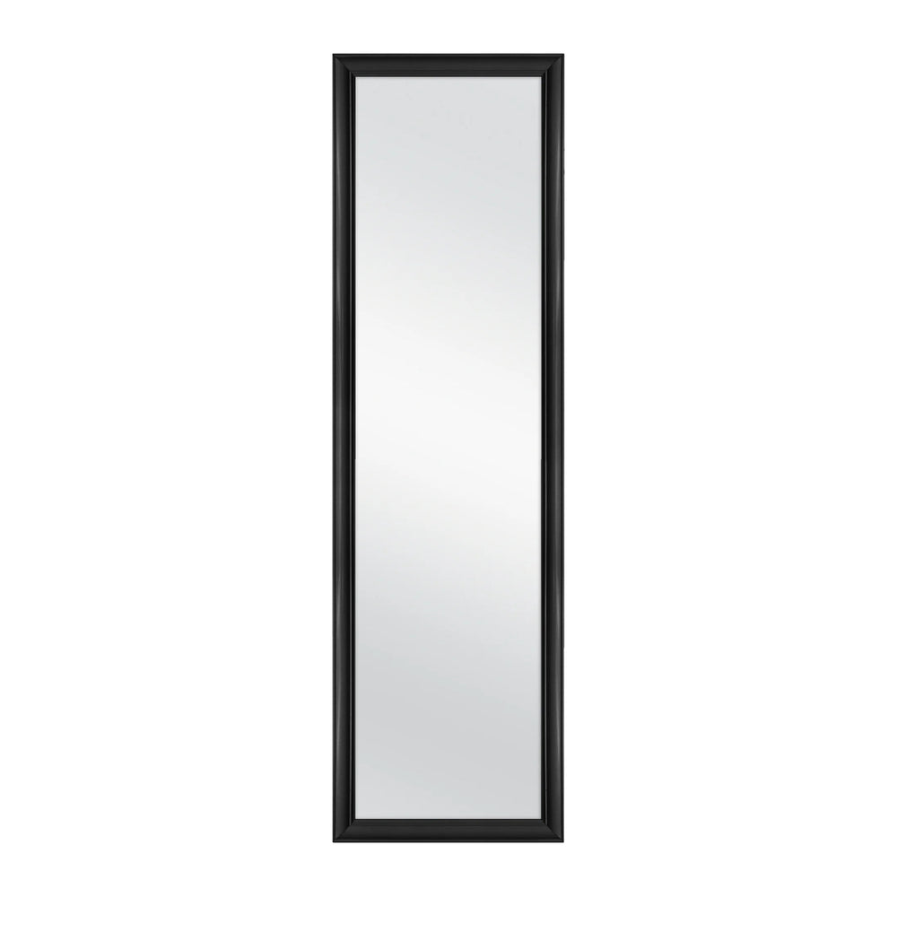 Mainstays Over-The-Door Mirror with hardware, 34 x 125 cm Black/Gold/White