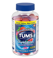 
              Bouchées à mâcher TUMS à croquer Comprimés antiacides pour soulager les brûlures d'estomac, 108 ct.
            