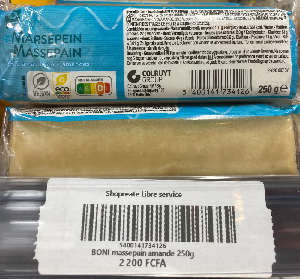 Boni Masse pain Amande 250g