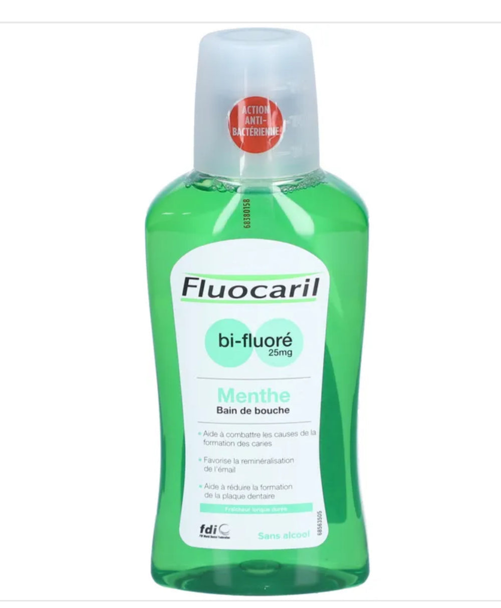 FLUOCARIL Bi-fluoré 25 mg Bain de bouche à la menthe DLC: 25/01/2027