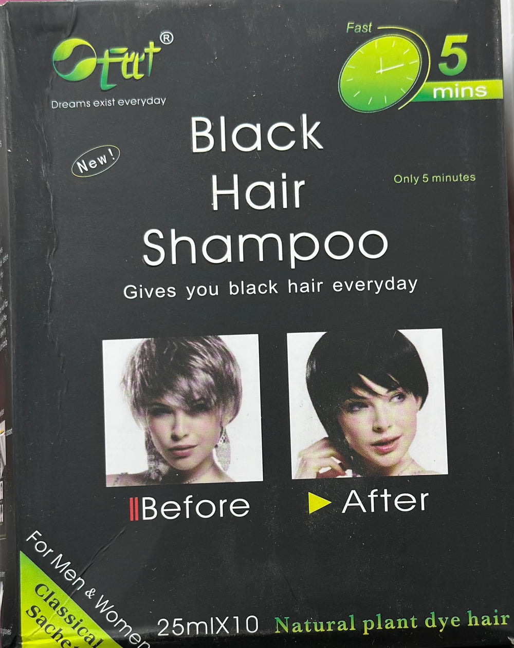 BLACK HAIR SHAMPOO 25MLX1