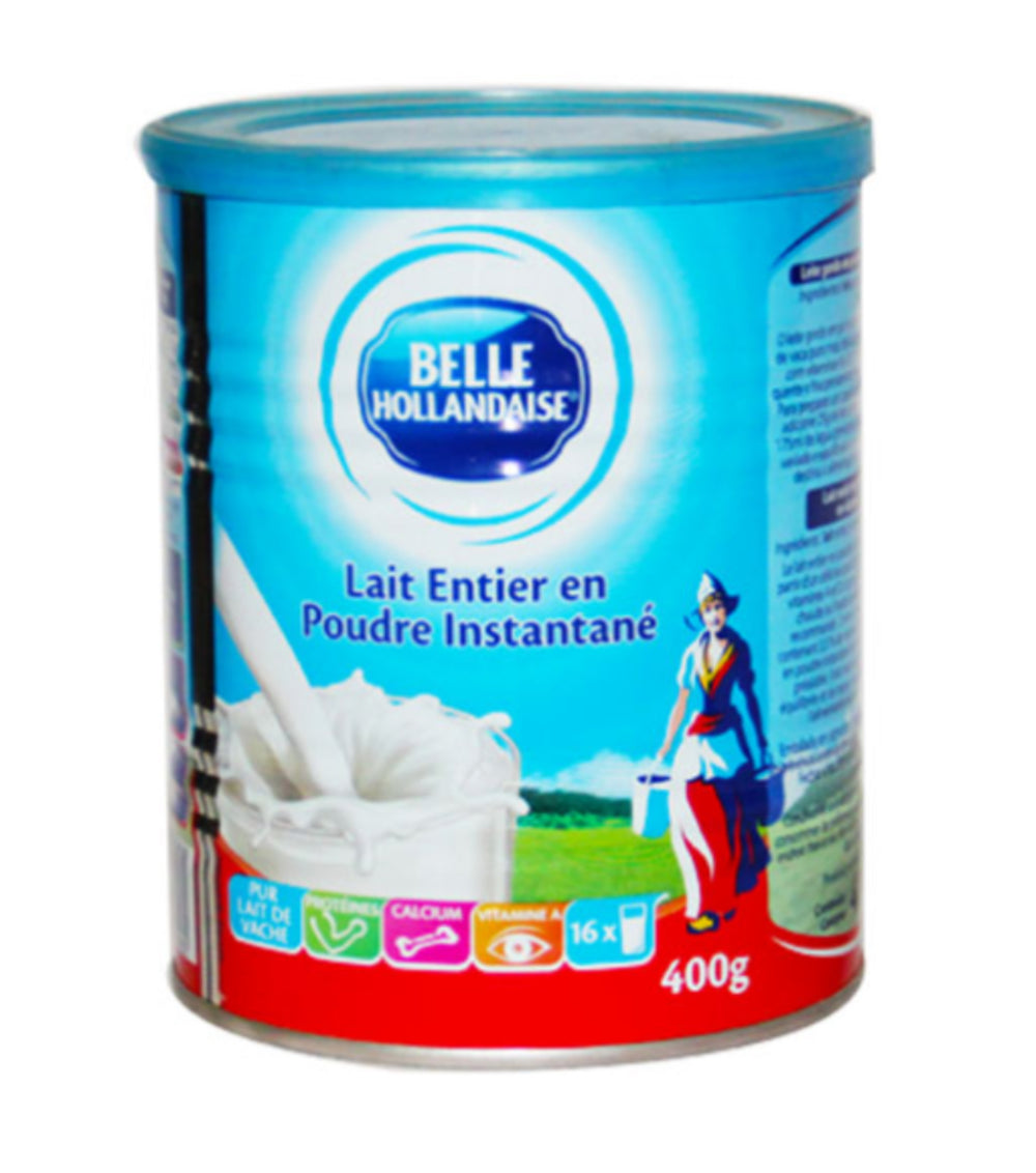 Lait en Poudre Instantanée Belle Hollandaise 400g - Riche et Crémeux DLC: 31/12/2026