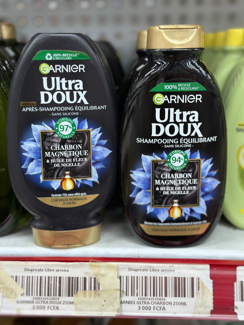 GARNIER ULTRA DOUX SHAMPOOING ÉQUILIBRANT CHARBON 250ML