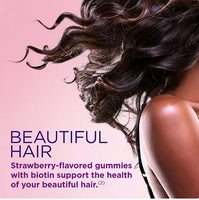 
              Nature's Bounty Gummies vitaminés pour cheveux, peau et ongles avec biotine 230 ct. DLC: Août26
            