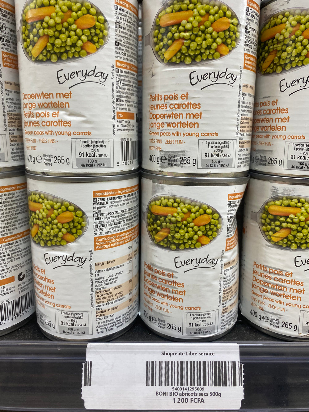 BONI BIO abricots secs 500g