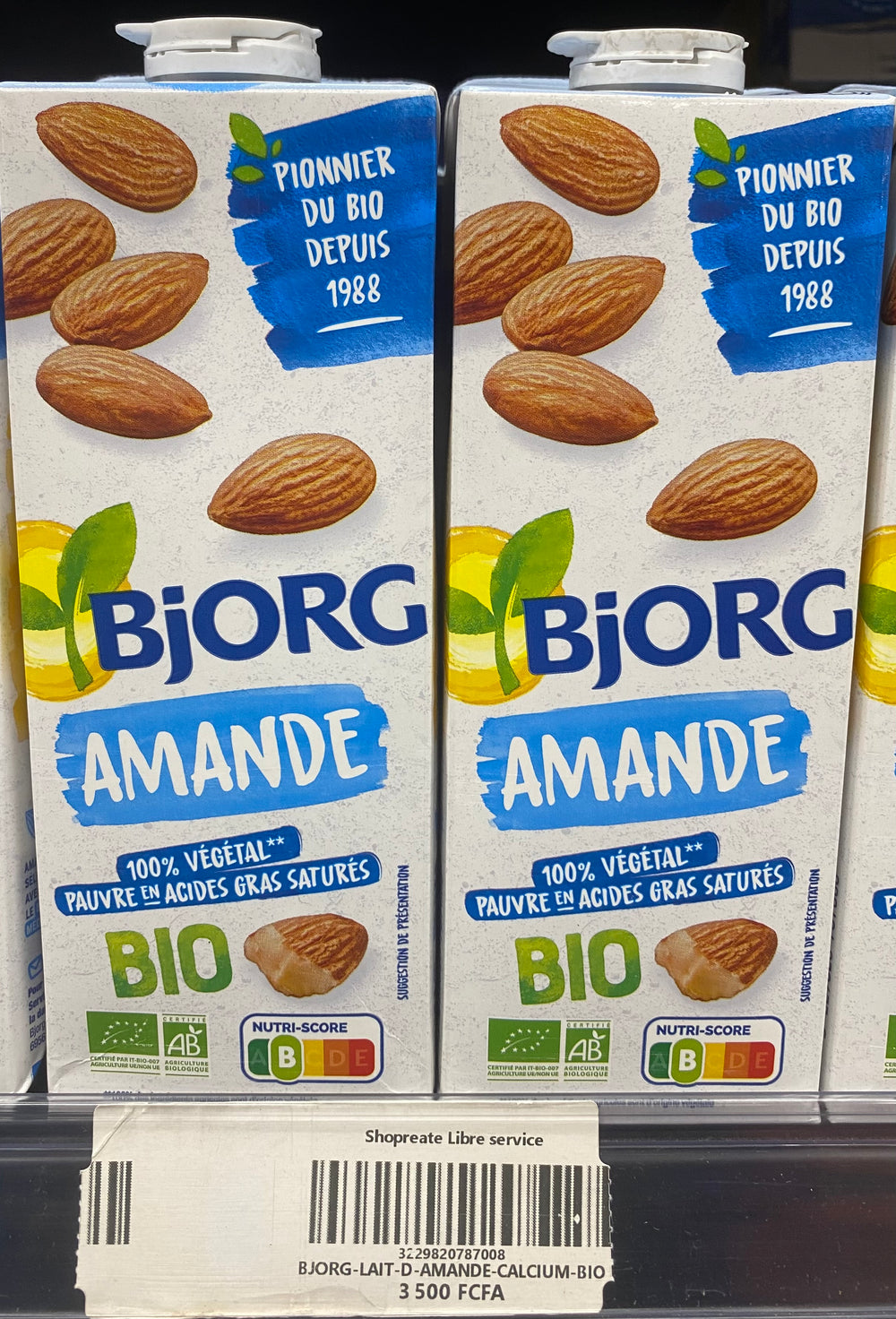 Bjorg Lait D Amande Calcium Bio