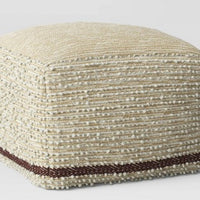 Branchville Square Pouf Cream Boucle - Threshold