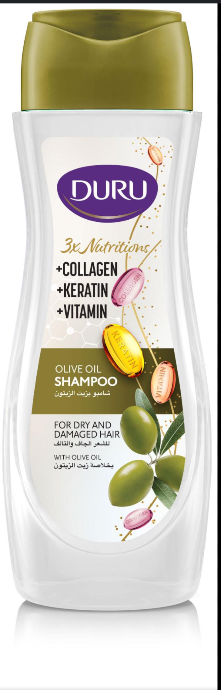 Duru 3x Nutrition ( collagène,kératine, vitamine) olive oil Shampoo