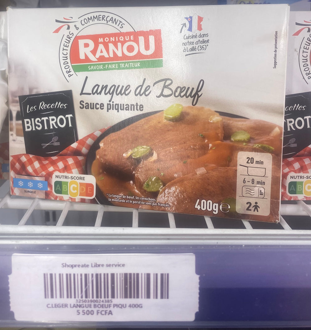 C.LEGER LANGUE BOEUF POQU 400G