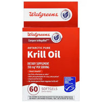 Walgreens Antarctic Pure Krill Oil 350mg 60 dodgers