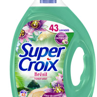 Super Croix Brazil – 43 Washes (2.15L) – Scented Liquid Laundry Detergent – Passion Flower and Coconut Verde