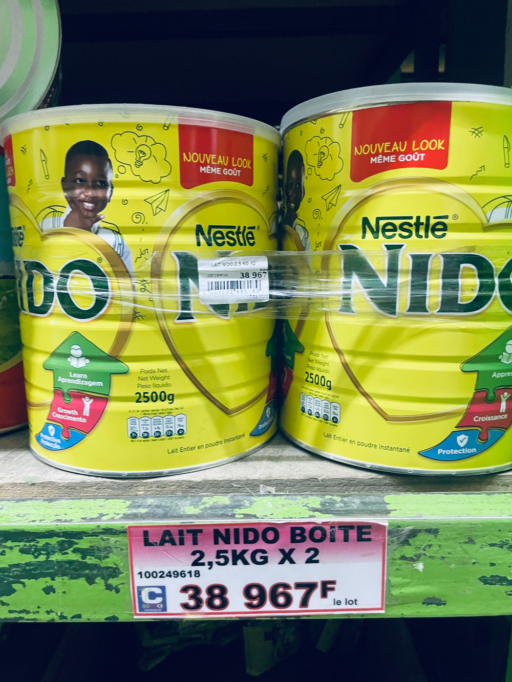 Lait Nido boite 2,5kgx2
