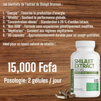 Bronson Shilajit 500 mg – Énergie & Vitalité Nglobal