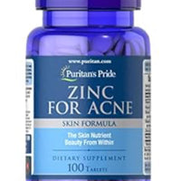 Puritan's Pride Zinc for Acne - 100 Tablets DLC: 08/2027