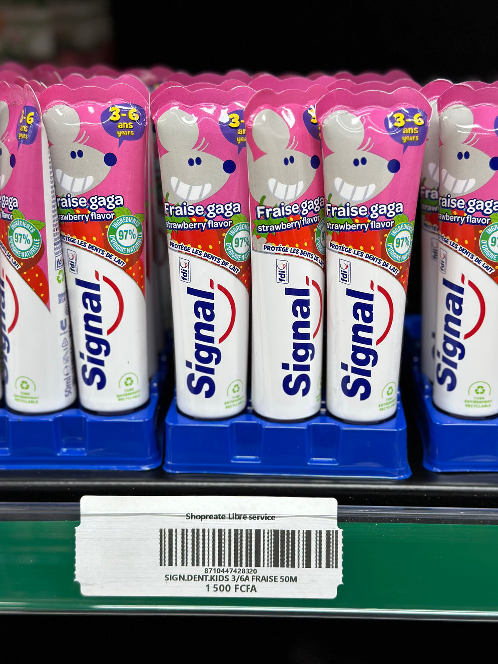 Signal dentifrice 3-6 ans Fraise Gaga 50ml