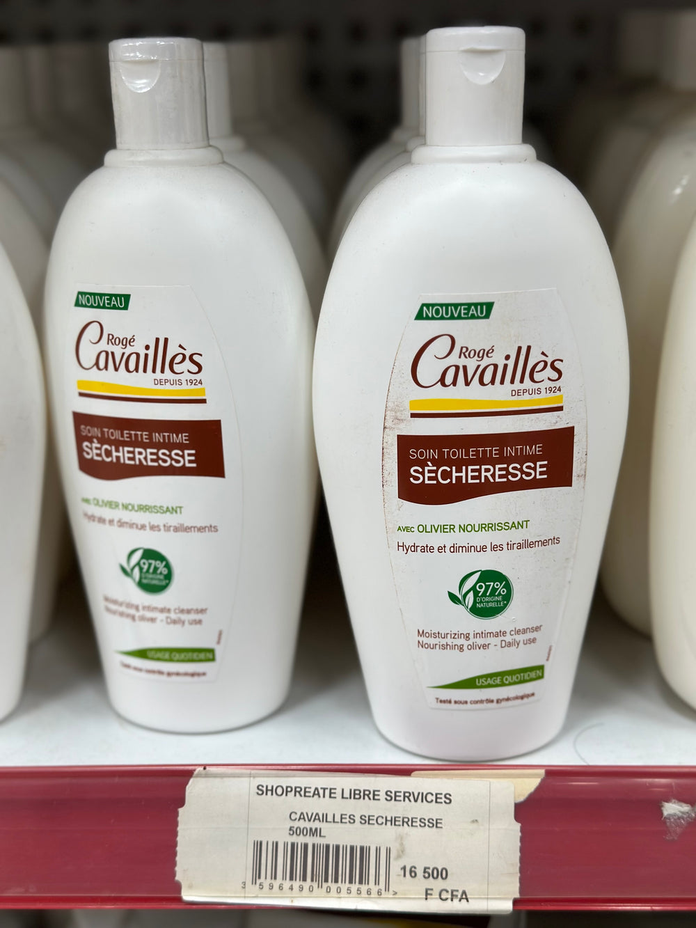 ROGE CAVAILLES SOIN TOILETTE INTIME SECHERESSE 500ML