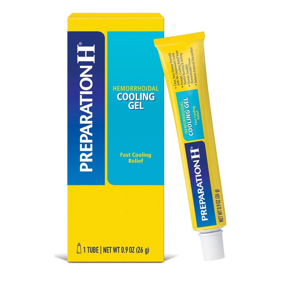 Preparation H Cooling Gel for Hemorrhoid Relief With Vitamin E and Aloe, 0.9 Oz./ 26g