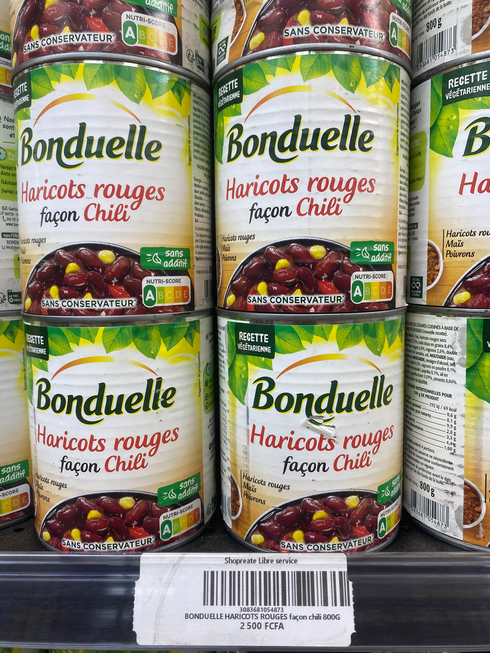 BONDUELLE HARICOTS ROUGES façon chili 800G
