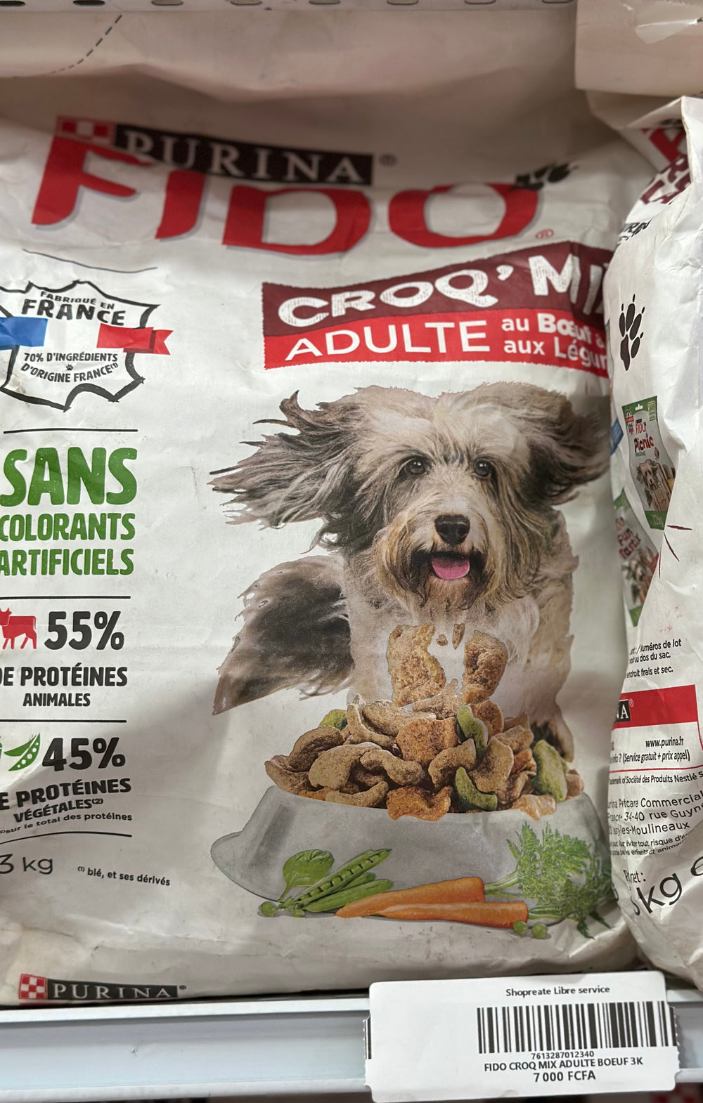 PURINA FIDO CROQ MIX ALDULTE AU BOEUF ET LÉGUMES 3KG