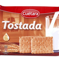 BOLACHAS TORRADAS EMBALAGEM 800 G CUÉTARA DLC: 08/2026