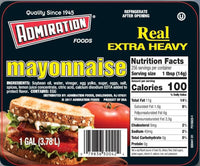 
              Admiration Mayonesa extra pesada 1 Gal (3.78 L) DLC: 20 Juillet2025
            
