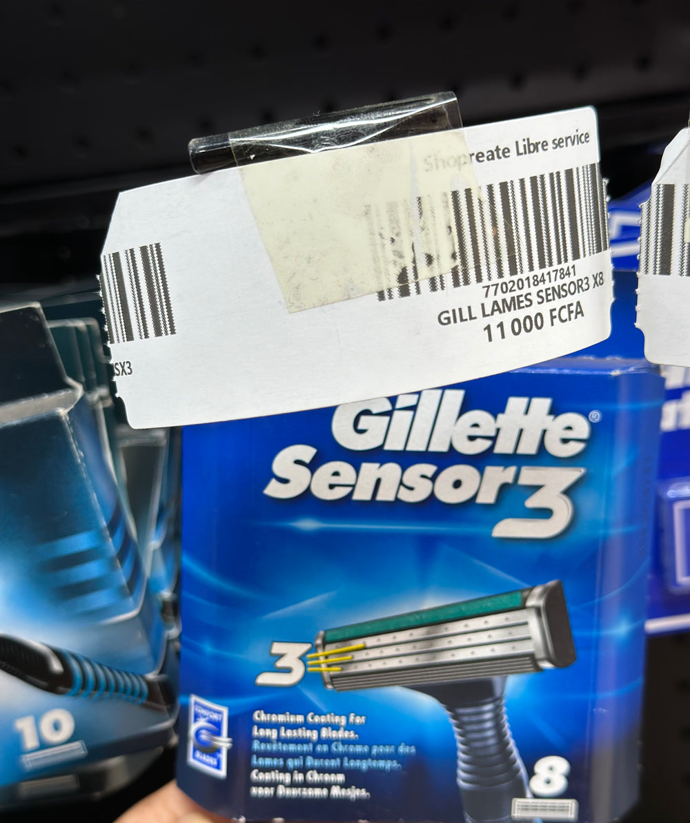 GILLETTE LAMES SENSOR3 X8