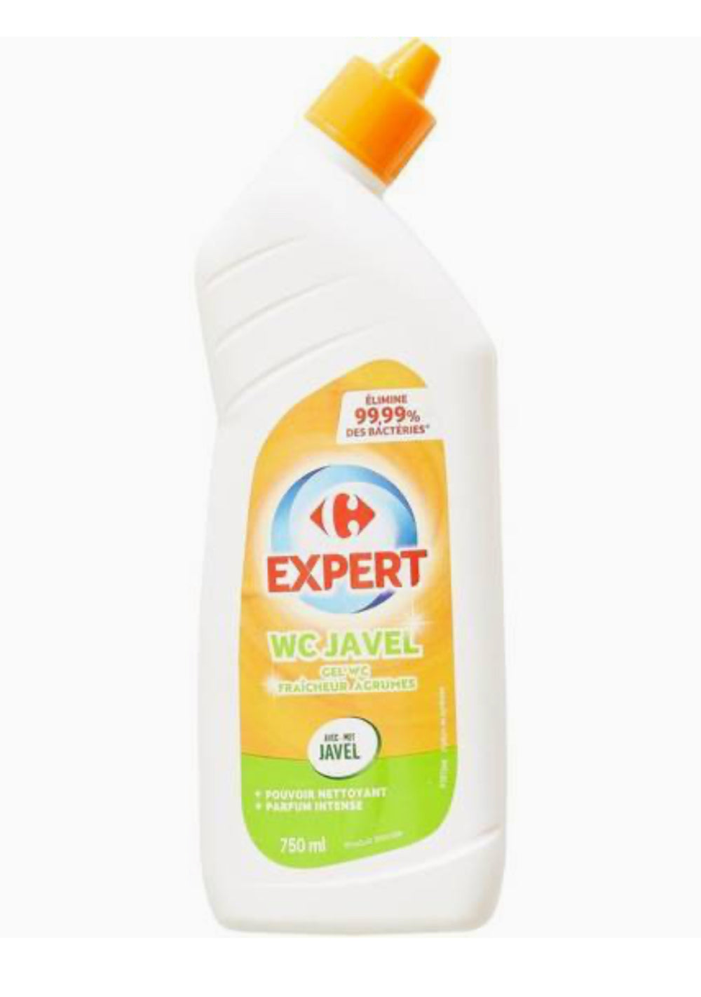 Carrefour Expert - Gel wc avec javel fraîcheur agrumes (750ml)