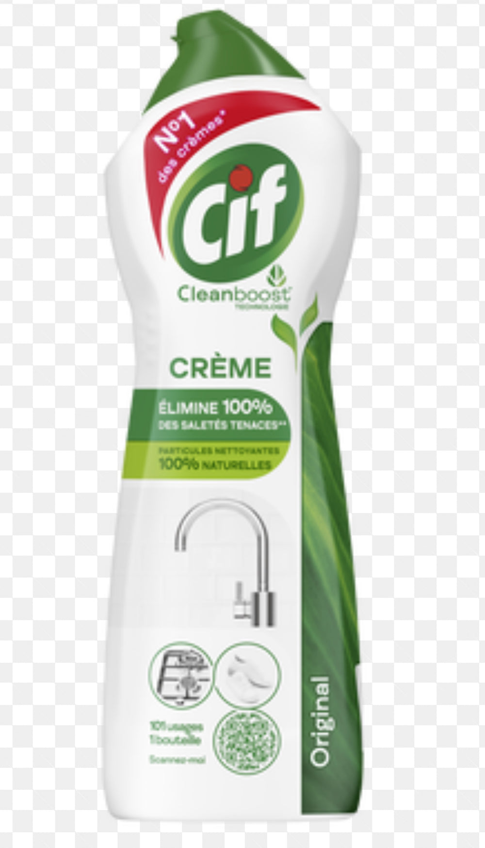 CIF Cleanboost Crème Élimine 100% Des Saletés Tenaces 75ml