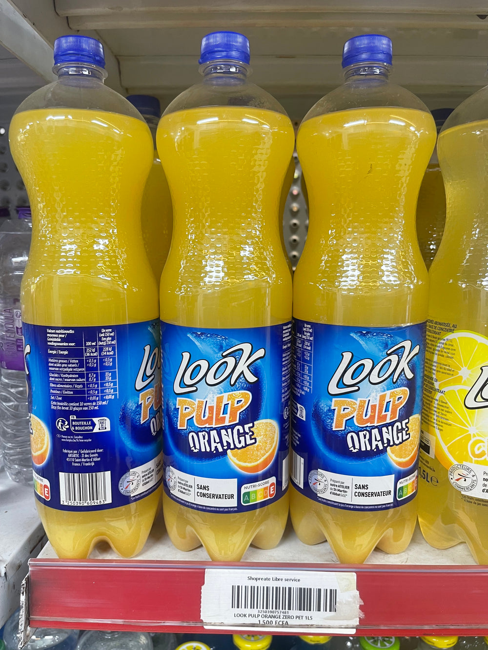 LOOK PULP ORANGE ZERO PET 1,5L